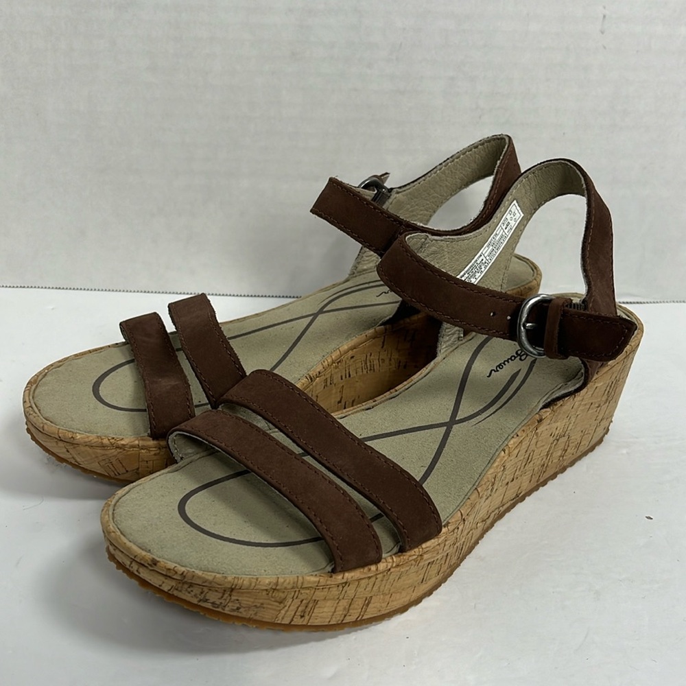 Eddie Bauer Kara ll Wedge Sandal brown size‎ 8.5